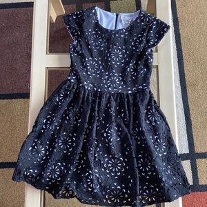 Size 12 floral black and white dress